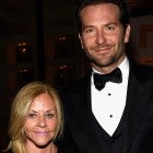 Gloria Campano (L) and actor Bradley Cooper attend the launch of the Parker Institute for Cancer Immunotherapy, an unprecedented collaboration between the country's leading immunologists and cancer centers on April 13, 2016 in Los Angeles, California.