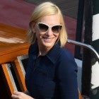 Cate Blanchett on boat in venice