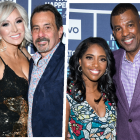 Some of the couples participating in Bravo's first-ever virtual Happy Hour event.