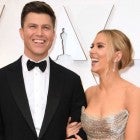 Colin Jost and Scarlett Johansson