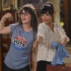 Zooey Deschanel and Hannah Simone on 'New Girl'