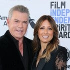 Ray Liotta and Jacy Nittolo arrive for the 35th Film Independent Spirit Awards in Santa Monica, California, on February 8, 2020.