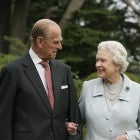 In this image, made available November 18, 2007, HM The Queen Elizabeth II and Prince Philip, The Duke of Edinburgh re-visit Broadlands, to mark their Diamond Wedding Anniversary on November 20. The royals spent their wedding night at Broadlands in Hampshire in November 1947, the former home of Prince Philip's uncle, Earl Mountbatten