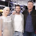 Gwen Stefani, Adam Levine, and Blake Shelton