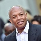  Dr. Dre attends the Hand and Footprint Ceremony honoring Quincy Jones at TCL Chinese Theatre IMAX on November 27, 2018 in Hollywood, California.