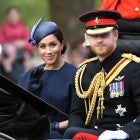 Prince harry and Meghan Markle Trooping Color