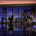 Braunwyn Windham-Burke and Kelly Dodd face off from a safe distance at the 'Real Housewives of Orange County' season 15 reunion.