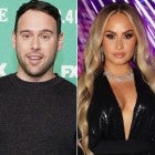 Scooter Braun and Demi Lovato