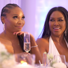 Kenya Moore caresses Cynthia Bailey's face on 'The Real Housewives of Atlanta'