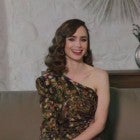 Lily Collins 2021 Golden Globes