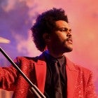 TAMPA, FLORIDA - FEBRUARY 04: In this image released on February 7th, The Weeknd rehearses for the Super Bowl LV Halftime Show at Raymond James Stadium on February 04, 2021 in Tampa, Florida. 