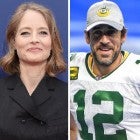 Jodie Foster and Aaron Rodgers