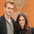 Hayden Christensen and his girlfriend Rachel Bilson attend the French Open at Roland Garros in Paris.