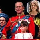 Queen Elizabeth II, Prince Philip, and Princess Eugenie