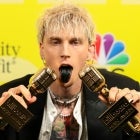 Machine Gun Kelly black tongue at 2021 Billboard Music Awards