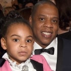Blue Ivy Carter and Jay Z during The 59th GRAMMY Awards at STAPLES Center on February 12, 2017 in Los Angeles, California.