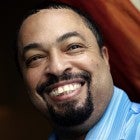 Bestselling author E. Lynn Harris at the Crescent Court Hotel