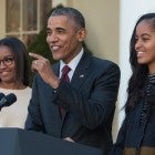 Sasha, Barack, and Malia Obama