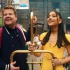 James Corden and Ariana Grande