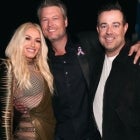 Gwen Stefani, Blake Shelton and Carson Daly