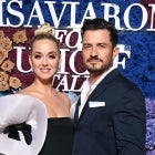 : Katy Perry and Orlando Bloom attend the LuisaViaRoma for Unicef event at La Certosa di San Giacomo on July 31, 2021 in Capri, Italy.