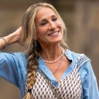 Sarah Jessica Parker is seen filming "And Just Like That..." the follow up series to "Sex and the City" in Central Park on August 09, 2021 in New York City.