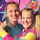 Kylie Prew and JoJo Siwa attend a drive-in screening and performance for the Paramount+ original movie "The J Team" at the Rose Bowl on September 03, 2021 in Pasadena, California.