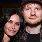 Courteney Cox and Ed Sheeran