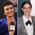 Demi Lovato and Emily Hampshire