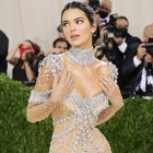 Met Gala 2021: Kendall Jenner Draped in Crystals on the Red Carpet
