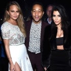 Chrissy Teigen, John Legend, and Kim Kardashian