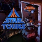 The Star Tours logo and Rex.