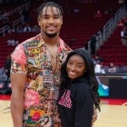 Simone Biles and Jonathan Owens