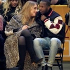 Adele and Rich Paul sit courtside at the NBA All-Star Game.