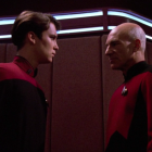 Wil Wheaton and Patrick Stewart in 'The First Duty.'