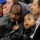 Kanye West and Saint West