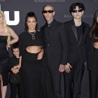 Alabama Barker, Reign Disick, Kourtney Kardashian, Travis Barker, Landon Barker and Atiana De La Hoya 