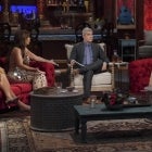 Andy Cohen looks on as The Real Housewives of New Jersey get into it at their season 12 reunion taping.