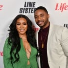 Drew Sidora and her husband, Ralph Pittman, attend the premiere of Lifetime's 'Line Sisters.'