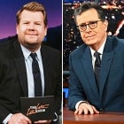James Corden and Stephen Colbert