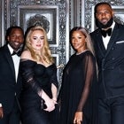 Adele, Rich Paul, LeBron James and Savannah James 