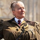 Emma Thompson as Agatha Trunchbull in Roald Dahl’s Matilda the Musical