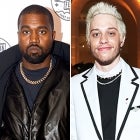 Kanye West and Pete Davidson