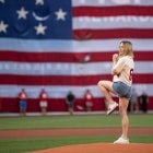 Sydney Sweeney at the Boston Red Sox