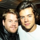 James Corden and Harry Styles