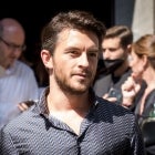 Jonathan Bailey guest at the Giorgio Armani fashion show of Milan Fashion Week Men's Collection Spring Summer 2023.