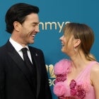 Kaley Cuoco and Tom Pelphrey at Emmys
