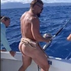 Jason Momoa Bares His Butt During Fishing Trip 