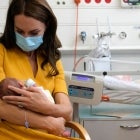 Kate Middleton visits the maternity ward 