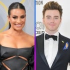 Lea Michele and Chris Colfer